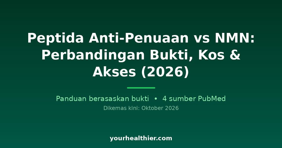 Peptida Anti-Penuaan vs NMN: Perbandingan Bukti, Kos & Akses (2026)
