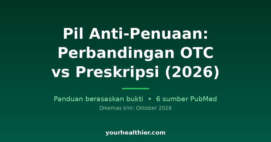 Pil Anti-Penuaan: Perbandingan OTC vs Preskripsi (2026)