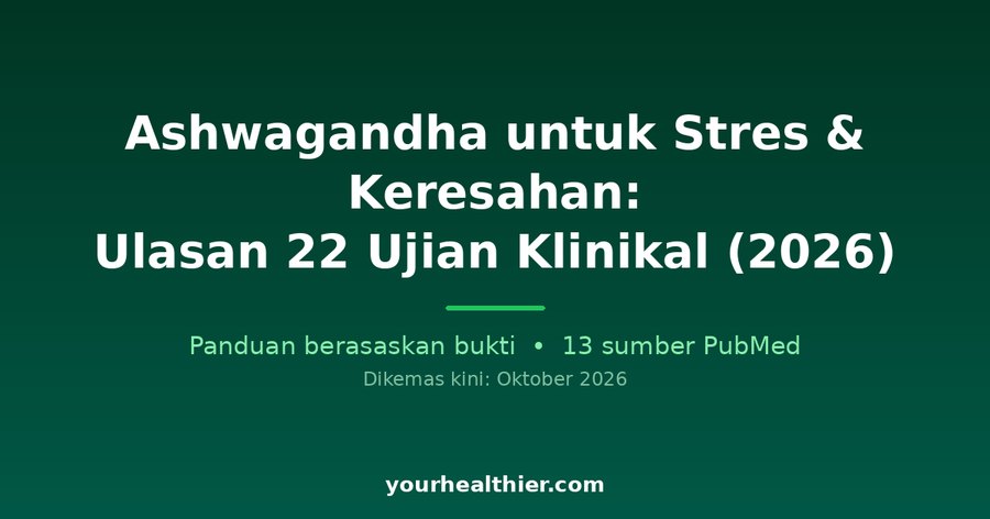 Ashwagandha untuk Stres & Keresahan: Ulasan 22 Ujian Klinikal (2026)