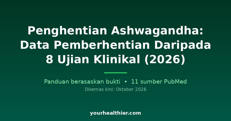 Penghentian Ashwagandha: Data Pemberhentian Daripada 8 Ujian Klinikal (2026)
