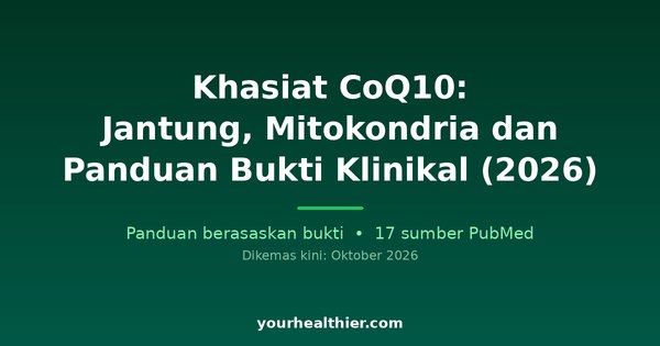 Khasiat CoQ10: Jantung, Mitokondria dan Panduan Bukti Klinikal (2026)