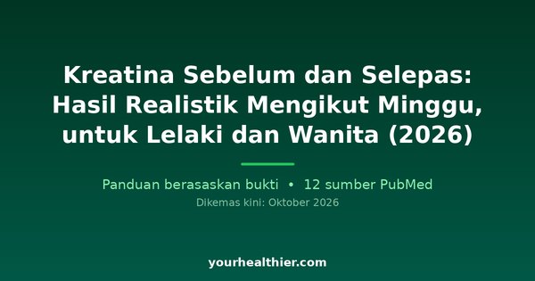 Kreatina Sebelum dan Selepas: Hasil Realistik Mengikut Minggu, untuk Lelaki dan Wanita (2026)