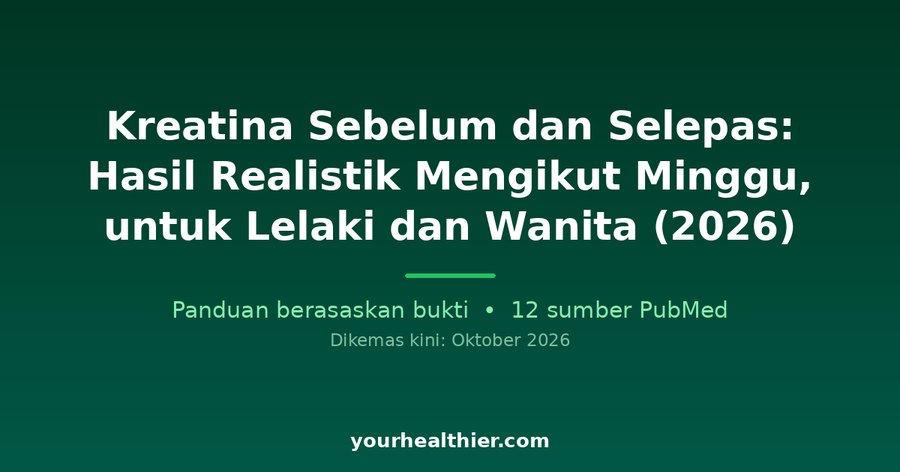 Kreatina Sebelum dan Selepas: Hasil Realistik Mengikut Minggu, untuk Lelaki dan Wanita (2026)