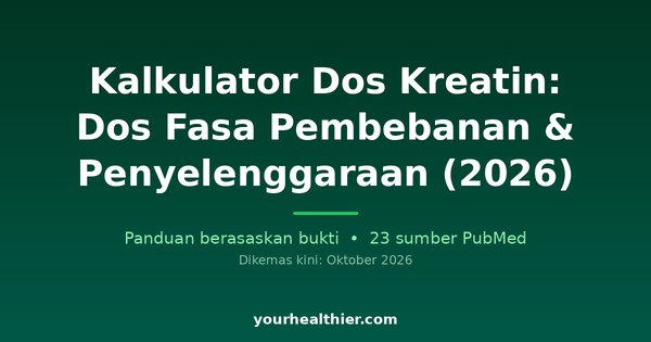 Kalkulator Dos Kreatin: Dos Fasa Pembebanan & Penyelenggaraan (2026)