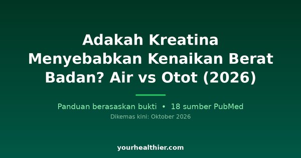 Adakah Kreatina Menyebabkan Kenaikan Berat Badan? Air vs Otot (2026)