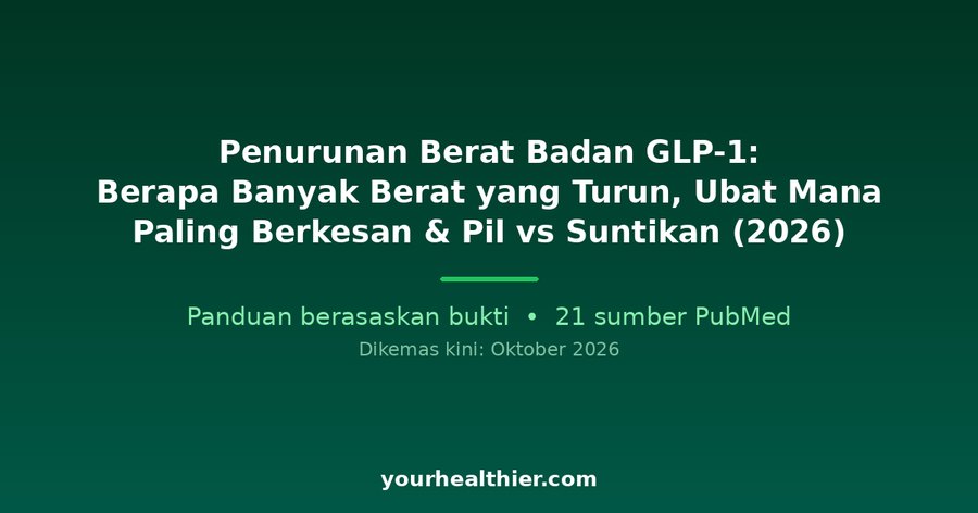 Penurunan Berat Badan GLP-1: Berapa Banyak Berat yang Turun, Ubat Mana Paling Berkesan & Pil vs Suntikan (2026)