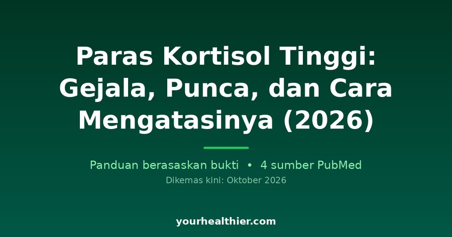 Paras Kortisol Tinggi: Gejala, Punca, dan Cara Mengatasinya (2026)