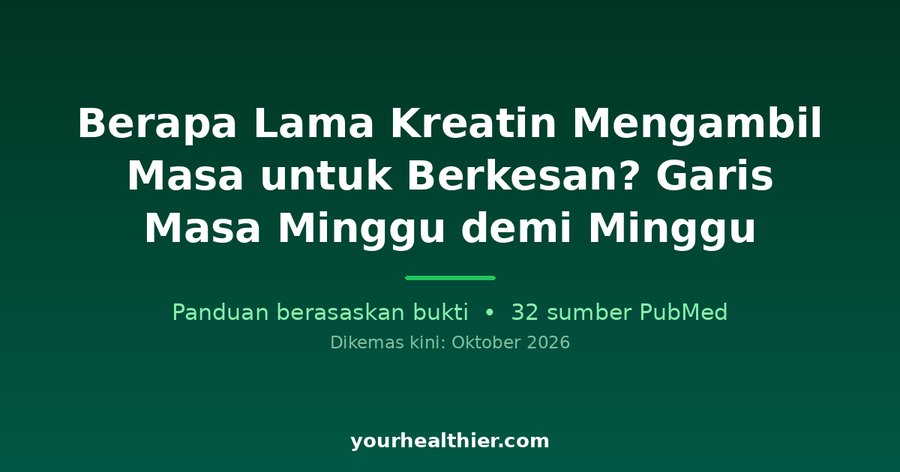 Berapa Lama Kreatin Mengambil Masa untuk Berkesan? Garis Masa Minggu demi Minggu
