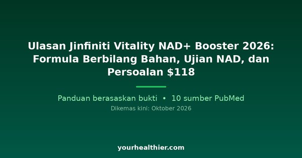 Ulasan Jinfiniti Vitality NAD+ Booster 2026: Formula Berbilang Bahan, Ujian NAD, dan Persoalan $118