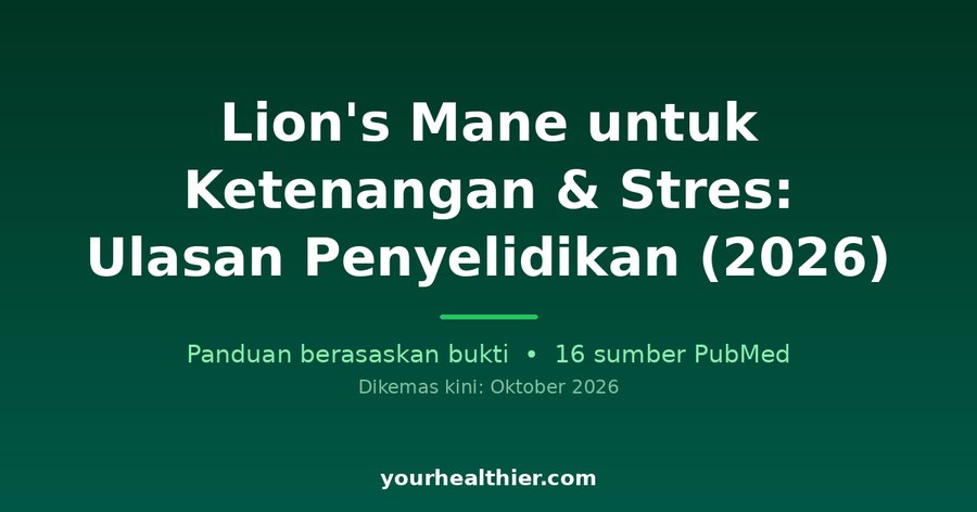 Lion’s Mane untuk Ketenangan & Stres: Ulasan Penyelidikan (2026)