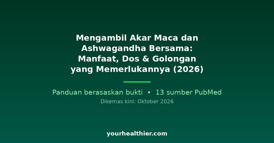 Mengambil Akar Maca dan Ashwagandha Bersama: Manfaat, Dos & Golongan yang Memerlukannya (2026)