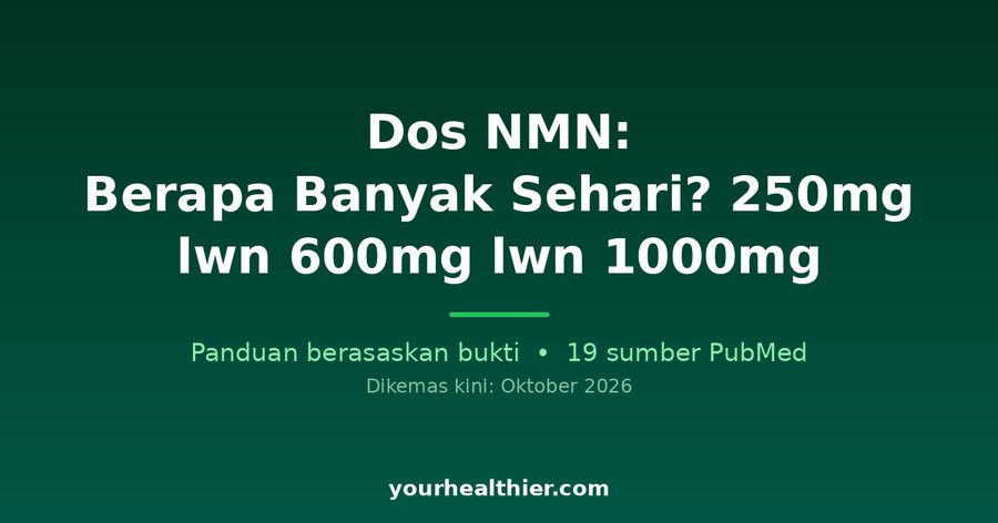 Dos NMN: Berapa Banyak Sehari? 250mg lwn 600mg lwn 1000mg