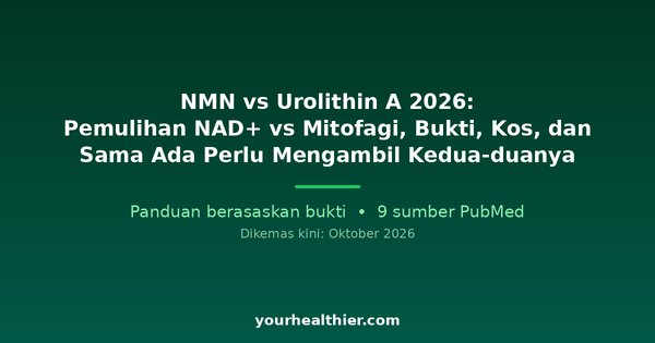 NMN vs Urolithin A 2026: Pemulihan NAD+ vs Mitofagi, Bukti, Kos, dan Sama Ada Perlu Mengambil Kedua-duanya