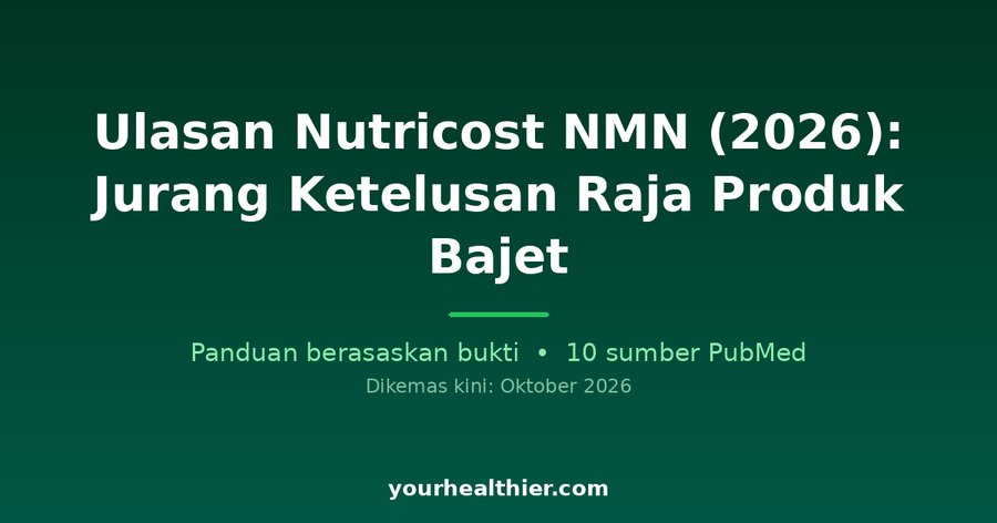 Ulasan Nutricost NMN (2026): Jurang Ketelusan Raja Produk Bajet