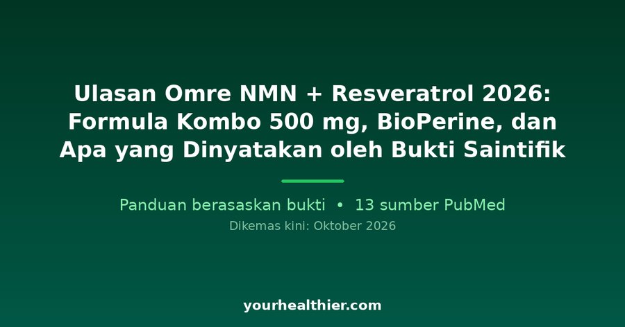 Ulasan Omre NMN + Resveratrol 2026: Formula Kombo 500 mg, BioPerine, dan Apa yang Dinyatakan oleh Bukti Saintifik