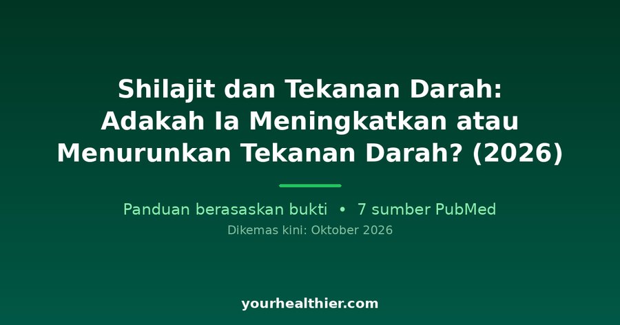 Shilajit dan Tekanan Darah: Adakah Ia Meningkatkan atau Menurunkan Tekanan Darah? (2026)