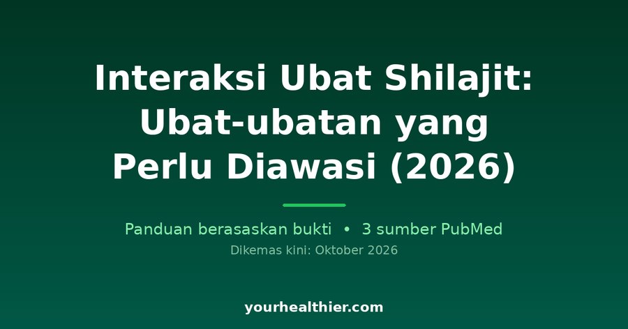Interaksi Ubat Shilajit: Ubat-ubatan yang Perlu Diawasi (2026)