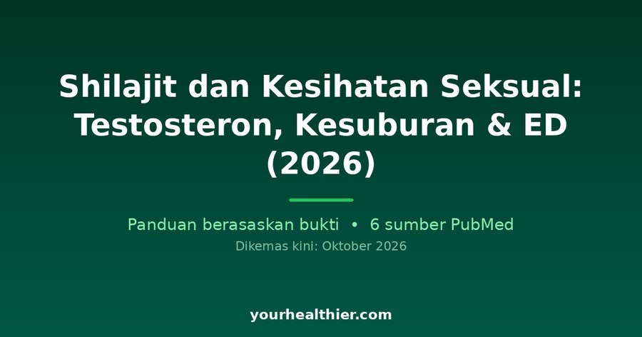 Shilajit dan Kesihatan Seksual: Testosteron, Kesuburan & ED (2026)