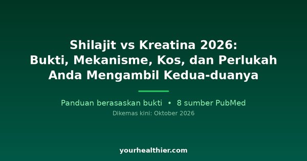 Shilajit vs Kreatina 2026: Bukti, Mekanisme, Kos, dan Perlukah Anda Mengambil Kedua-duanya