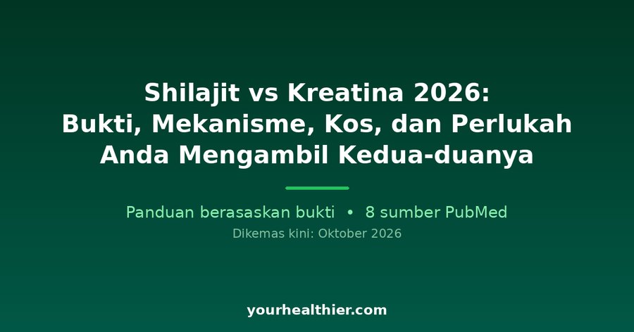 Shilajit vs Kreatina 2026: Bukti, Mekanisme, Kos, dan Perlukah Anda Mengambil Kedua-duanya