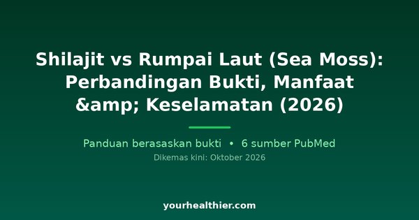 Shilajit vs Rumpai Laut (Sea Moss): Perbandingan Bukti, Manfaat & Keselamatan (2026)