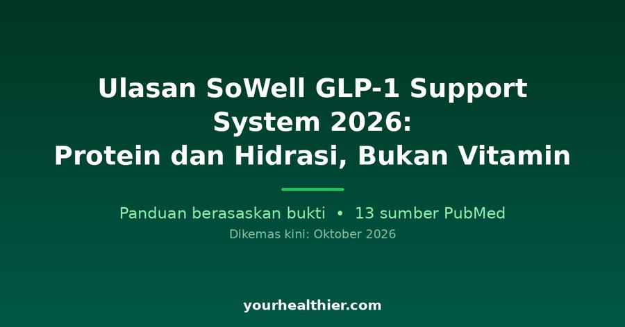Ulasan SoWell GLP-1 Support System 2026: Protein dan Hidrasi, Bukan Vitamin
