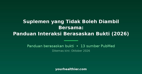 Suplemen yang Tidak Boleh Diambil Bersama: Panduan Interaksi Berasaskan Bukti (2026)