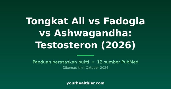 Tongkat Ali vs Fadogia vs Ashwagandha: Testosteron (2026)