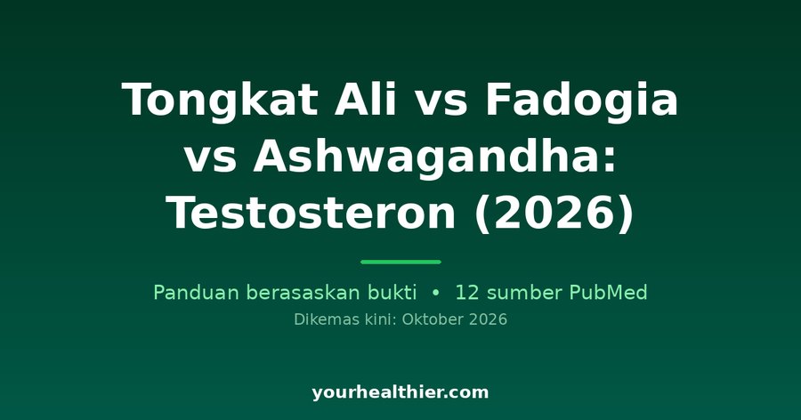 Tongkat Ali vs Fadogia vs Ashwagandha: Testosteron (2026)