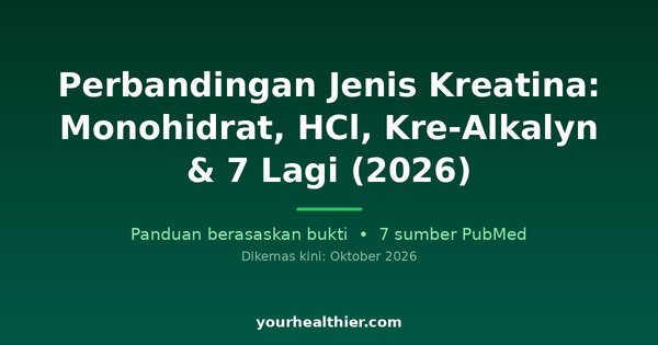 Perbandingan Jenis Kreatina: Monohidrat, HCl, Kre-Alkalyn & 7 Lagi (2026)