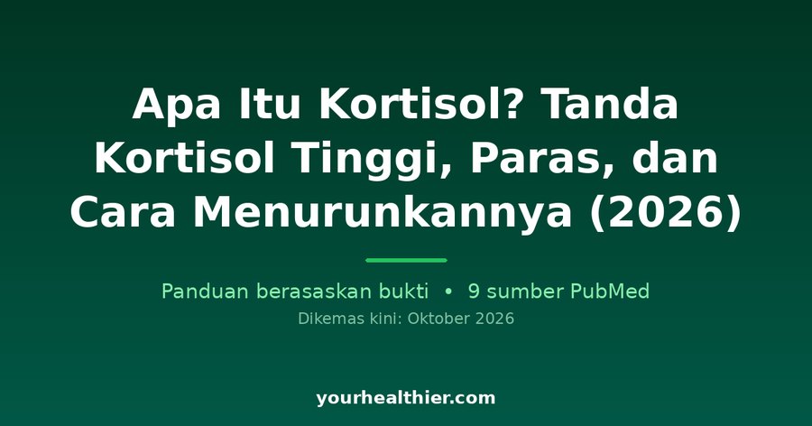 Apa Itu Kortisol? Tanda Kortisol Tinggi, Paras, dan Cara Menurunkannya (2026)