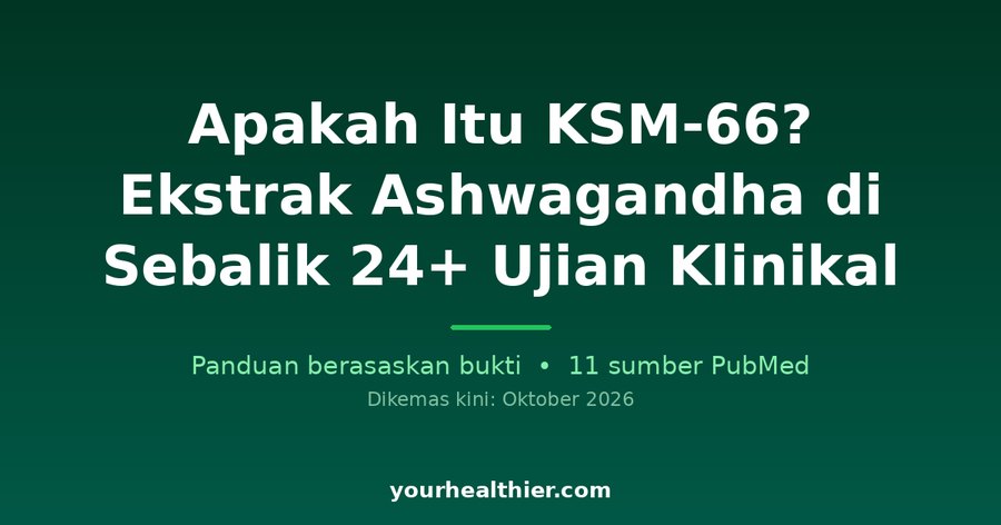 Apakah Itu KSM-66? Ekstrak Ashwagandha di Sebalik 24+ Ujian Klinikal