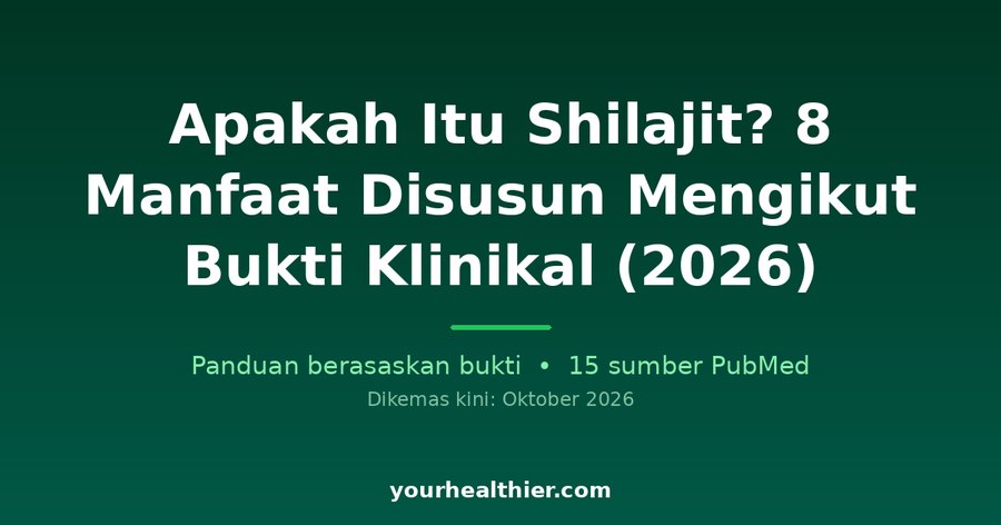 Apakah Itu Shilajit? 8 Manfaat Disusun Mengikut Bukti Klinikal (2026)
