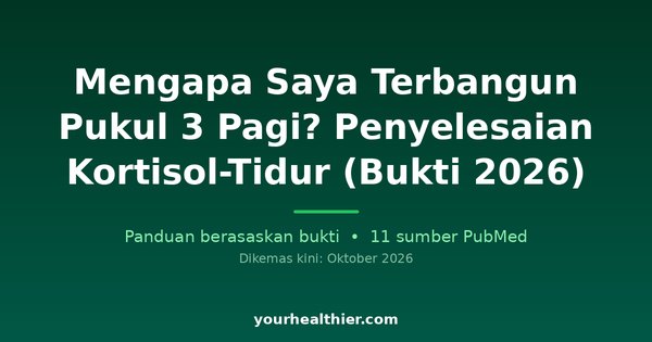 Mengapa Saya Terbangun Pukul 3 Pagi? Penyelesaian Kortisol-Tidur (Bukti 2026)